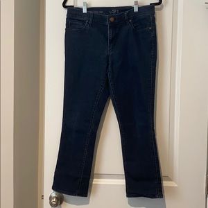 Women’s LOFT Kick Crop Jeans Size 8